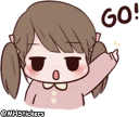 🏃‍♀ emoji @MHStickers Chubby Girl 1 Telegram sticker 23 of 42