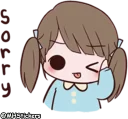 😜 emoji @MHStickers Chubby Girl 1 Telegram sticker 14 of 42