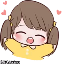 🤗 emoji @MHStickers Chubby Girl 1 Telegram sticker 6 of 42