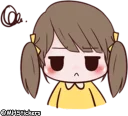 😤 emoji @MHStickers Chubby Girl 1 Telegram sticker 16 of 42