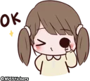 👌 emoji @MHStickers Chubby Girl 1 Telegram sticker 9 of 42