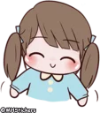 😄 emoji @MHStickers Chubby Girl 1 Telegram sticker 19 of 42