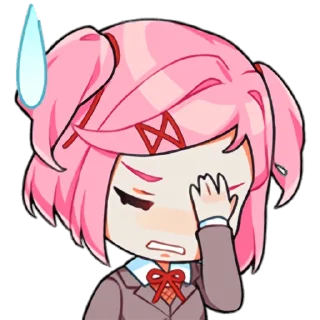 🤦‍♀️ emoji DDLC Telegram sticker 14 of 32