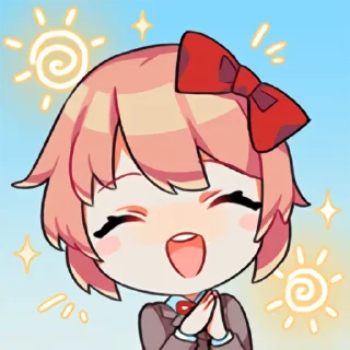 😄 emoji DDLC Telegram sticker 20 of 32