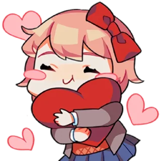 ❤️ emoji DDLC Telegram sticker 21 of 32