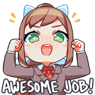 Sticker from DDLC