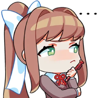 🤔 emoji DDLC Telegram sticker 9 of 32