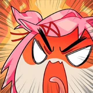 😡 emoji DDLC Telegram sticker 12 of 32