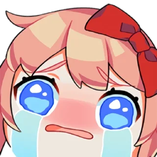 😭 emoji DDLC Telegram sticker 19 of 32
