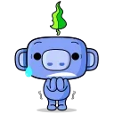 😰 emoji Wumpus Beyond (Hello Wumpus) | @discord_stickers Telegram sticker 16 of 30
