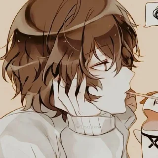 Sticker from જ⁀➴ Osamu Dazai ◈ @KesitoMania
