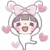🤍 emoji sᥕᥱᥱ𝗍 ᥴrᥱᥲm g᰻rᥣ ♡︎ @I1RRN Telegram sticker 16 of 40