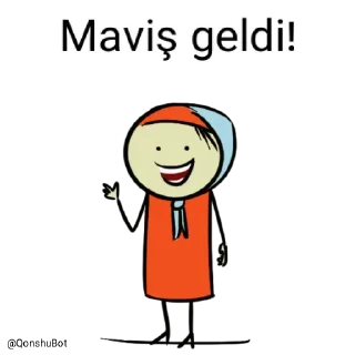 ✋️ emoji Maviş @Qonshubot Telegram sticker 1 of 31