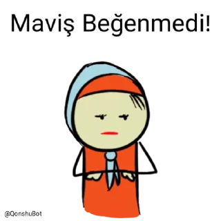 👎 emoji Maviş @Qonshubot Telegram sticker 21 of 31