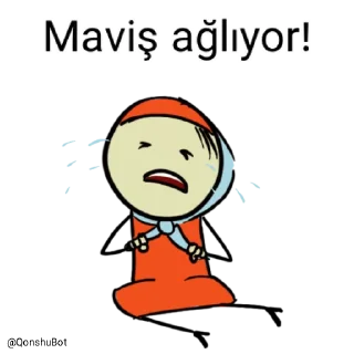😭 emoji Maviş @Qonshubot Telegram sticker 14 of 31