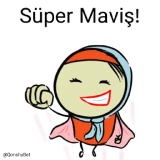 😎 emoji Maviş @Qonshubot Telegram sticker 6 of 31