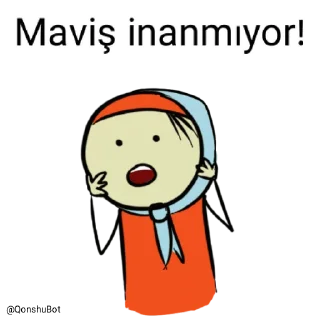 😱 emoji Maviş @Qonshubot Telegram sticker 3 of 31
