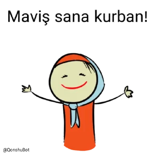 🤗 emoji Maviş @Qonshubot Telegram sticker 18 of 31