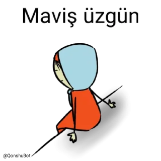 😓 emoji Maviş @Qonshubot Telegram sticker 11 of 31