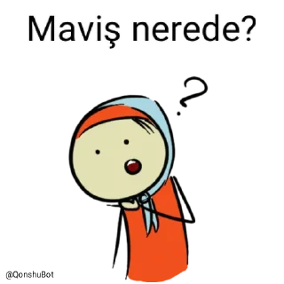 🤔 emoji Maviş @Qonshubot Telegram sticker 5 of 31