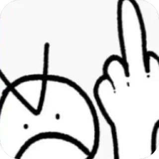 🖕 emoji Random Telegram sticker 6 of 16