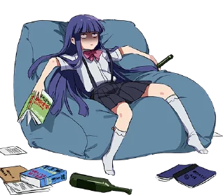 😫 emoji Laesx's Weeb Fuckery Telegram sticker 21 of 116