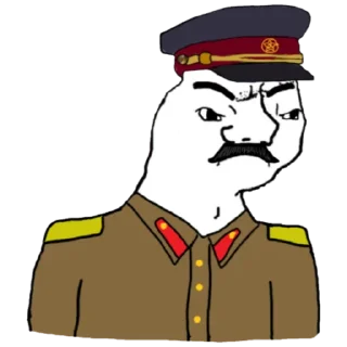 Sticker from Nations leaders wojak