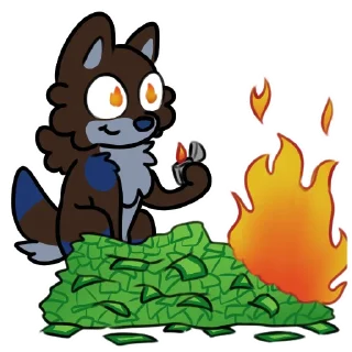 💸 emoji Dog Vibes Telegram sticker 13 of 120