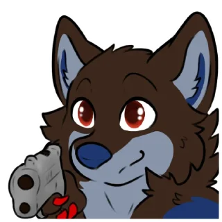 🔫 emoji Dog Vibes Telegram sticker 15 of 120