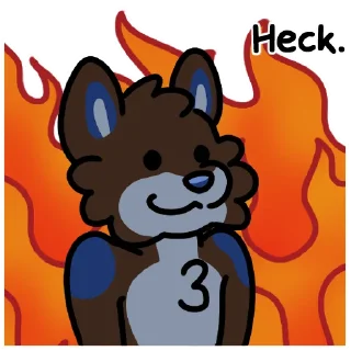 😡 emoji Dog Vibes Telegram sticker 8 of 120
