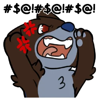😡 emoji Dog Vibes Telegram sticker 11 of 120