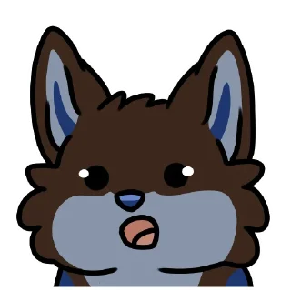 😳 emoji Dog Vibes Telegram sticker 10 of 120