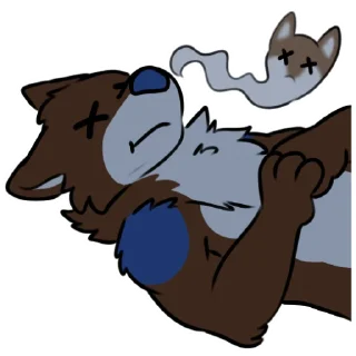 ☠️ emoji Dog Vibes Telegram sticker 18 of 120