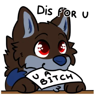 🖕 emoji Dog Vibes Telegram sticker 22 of 120