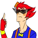 🖕 emoji Dirk Strider Telegram sticker 24 of 61