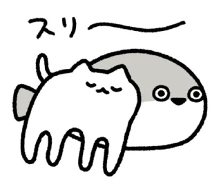 ⭐ emoji cute sacabambaspis and cat Sticker @moe_sticker_bot Telegram sticker 10 of 40