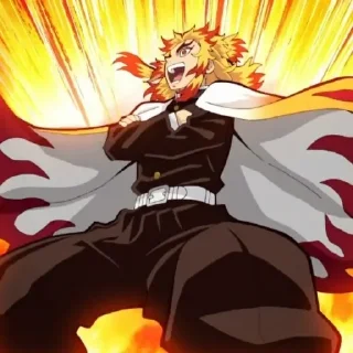 🔥 emoji Rengoku Telegram sticker 6 of 21