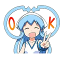 Sticker from Squid girl @Nekosticker