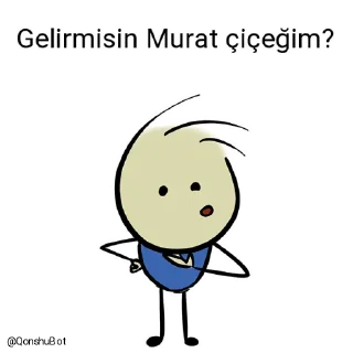 🤔 emoji Adem çiçeğim ve Murat çiçeğim @Qonshubot Telegram sticker 5 of 31