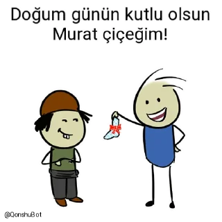 🎂 emoji Adem çiçeğim ve Murat çiçeğim @Qonshubot Telegram sticker 22 of 31