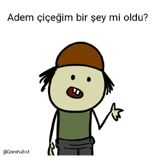 🤔 emoji Adem çiçeğim ve Murat çiçeğim @Qonshubot Telegram sticker 19 of 31