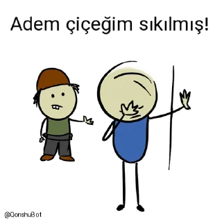 😓 emoji Adem çiçeğim ve Murat çiçeğim @Qonshubot Telegram sticker 9 of 31