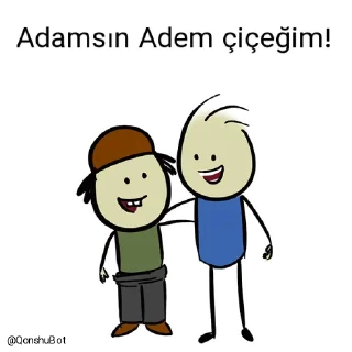 ❤️ emoji Adem çiçeğim ve Murat çiçeğim @Qonshubot Telegram sticker 16 of 31
