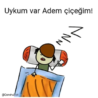 😴 emoji Adem çiçeğim ve Murat çiçeğim @Qonshubot Telegram sticker 20 of 31