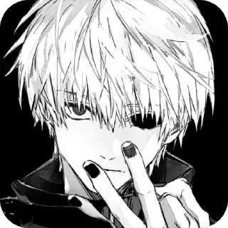 👁 emoji Kaneki ❕Ice City❕(Kaneki) Telegram sticker 15 of 72