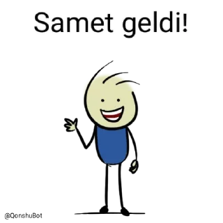 Sticker from Samet @Qonshubot