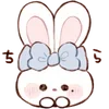 ⭐ emoji ˗ˋʚ 𝑟𝑎𝑏𝑏𝑖𝑡 ♡︎ @I1RRN ɞˊ˗ Telegram sticker 20 of 40