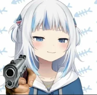 🔫 emoji Gura😼 Telegram sticker 5 of 18