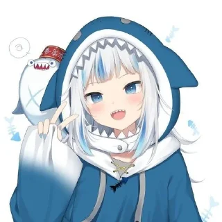 ✌️ emoji Gura😼 Telegram sticker 3 of 18