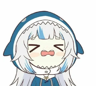 😫 emoji Gura😼 Telegram sticker 10 of 18